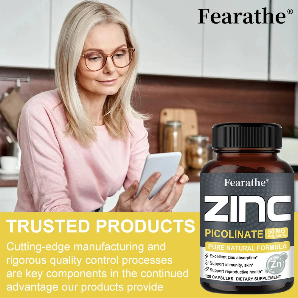 ZincMax 50: Suplemento de Zinc Premium para el Soporte Inmunológico