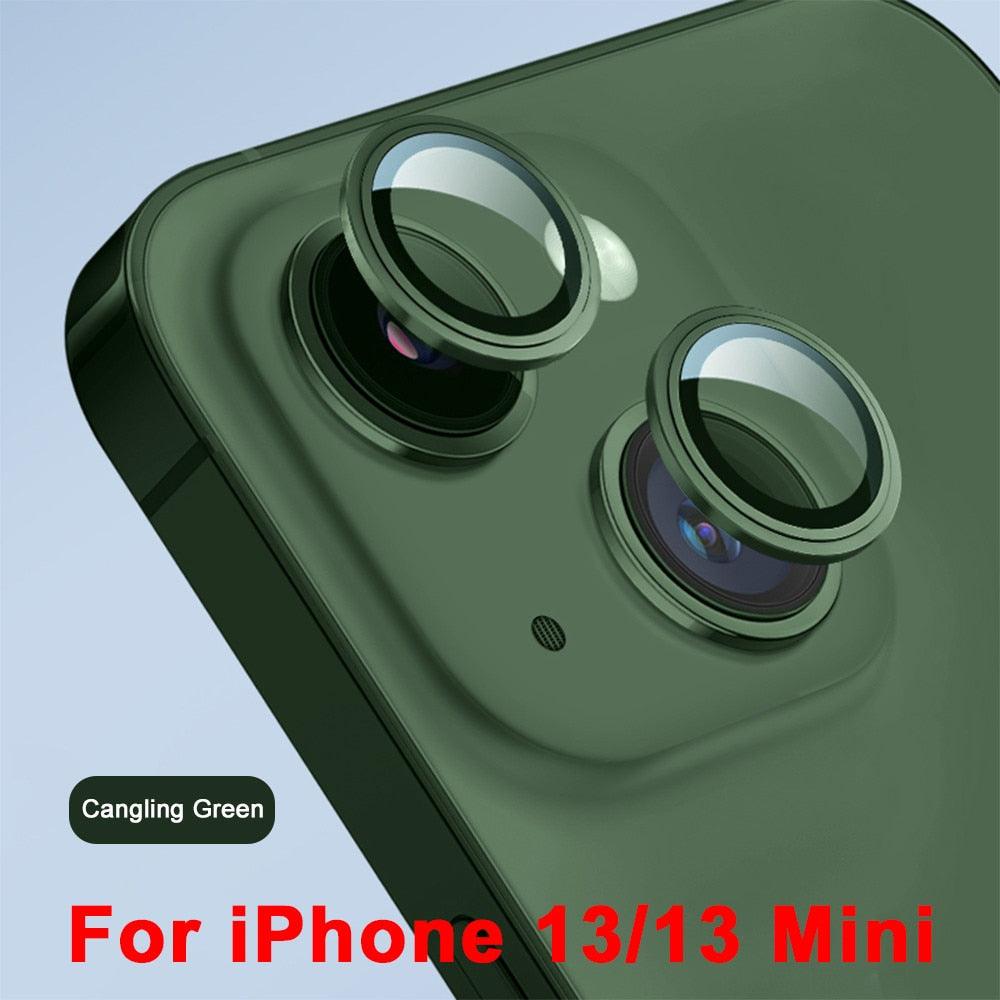 Protecteur d'objectif en verre 3D pour iPhone 13