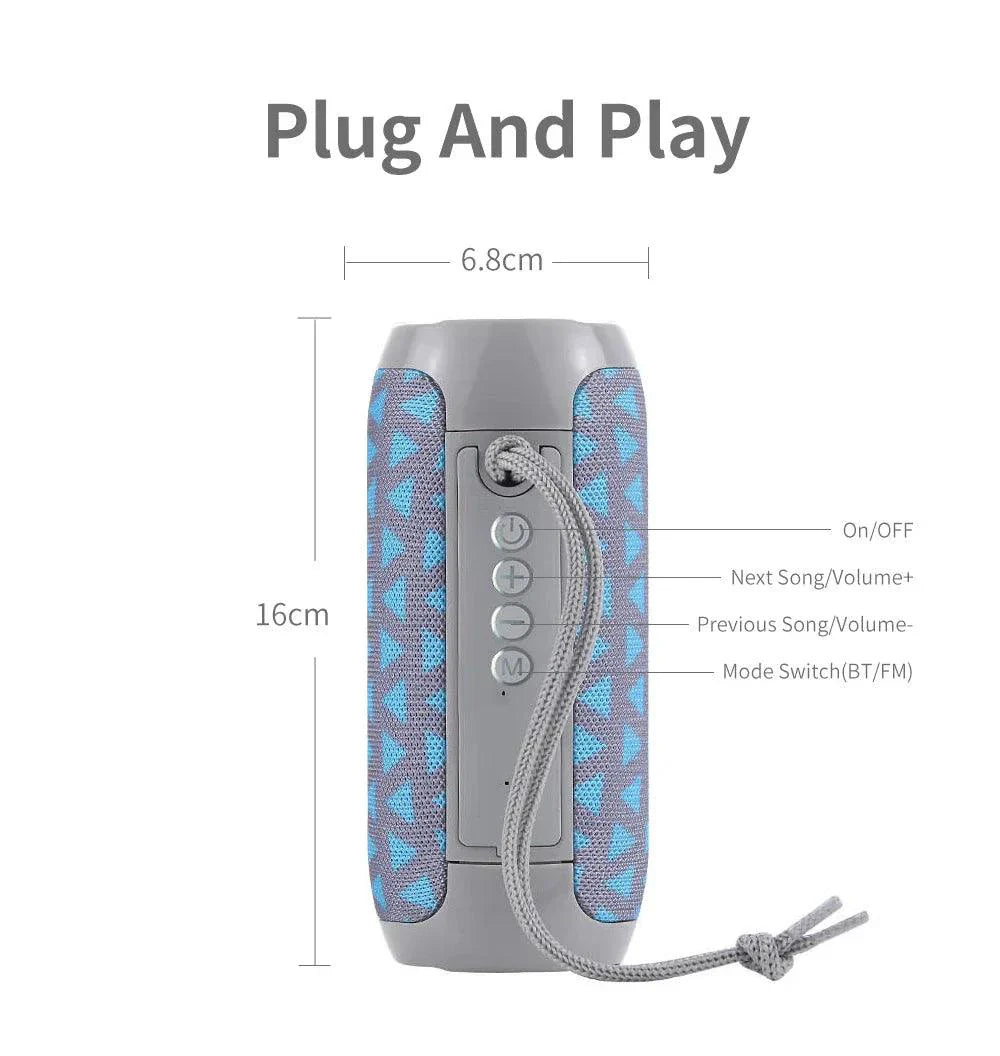 Altavoz Bluetooth TG117 - Altavoz TWS portátil y resistente al agua
