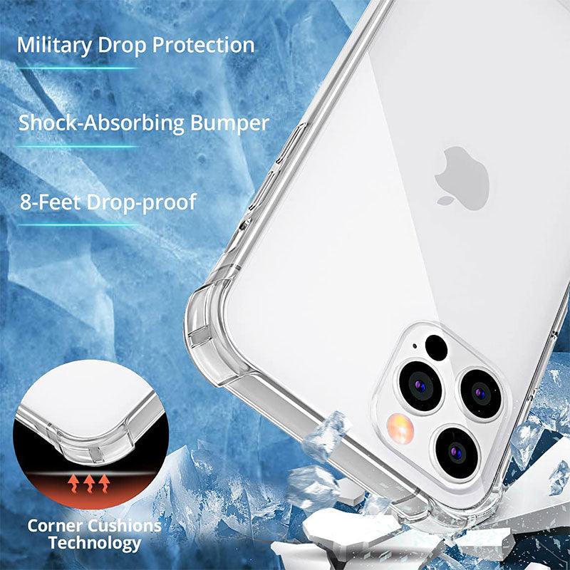 Coque de téléphone en silicone épais et antichoc pour modèles d'iPhone