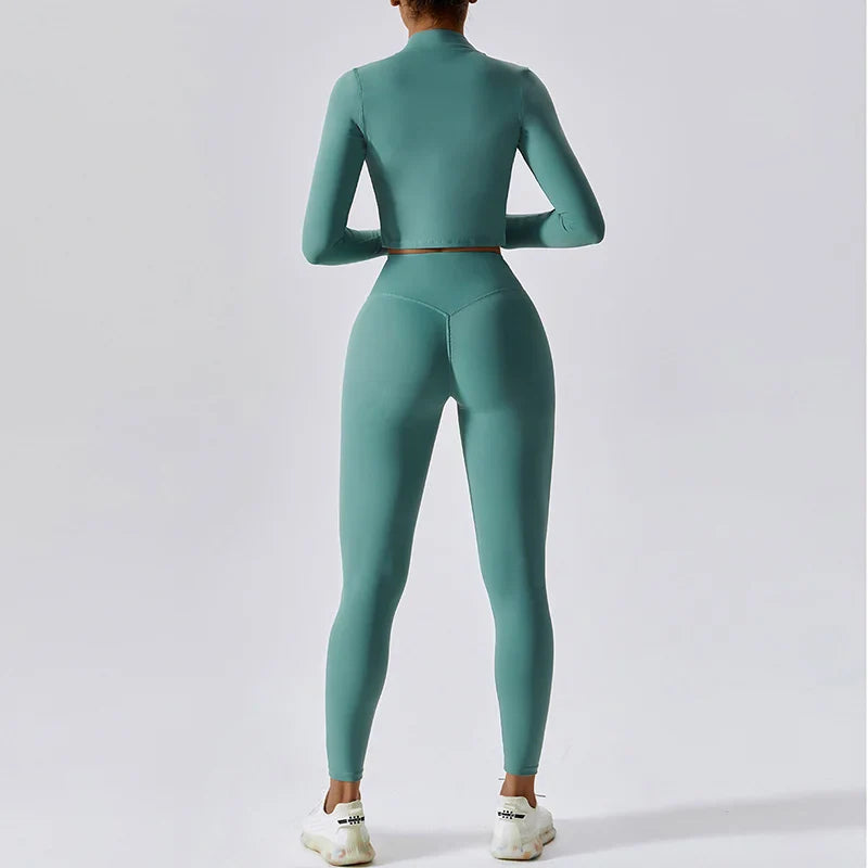 Conjunto de Ropa Deportiva para Mujeres de 3 Piezas Premium