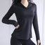 BreatheFit Sudadera de Yoga de Manga Larga para Mujer