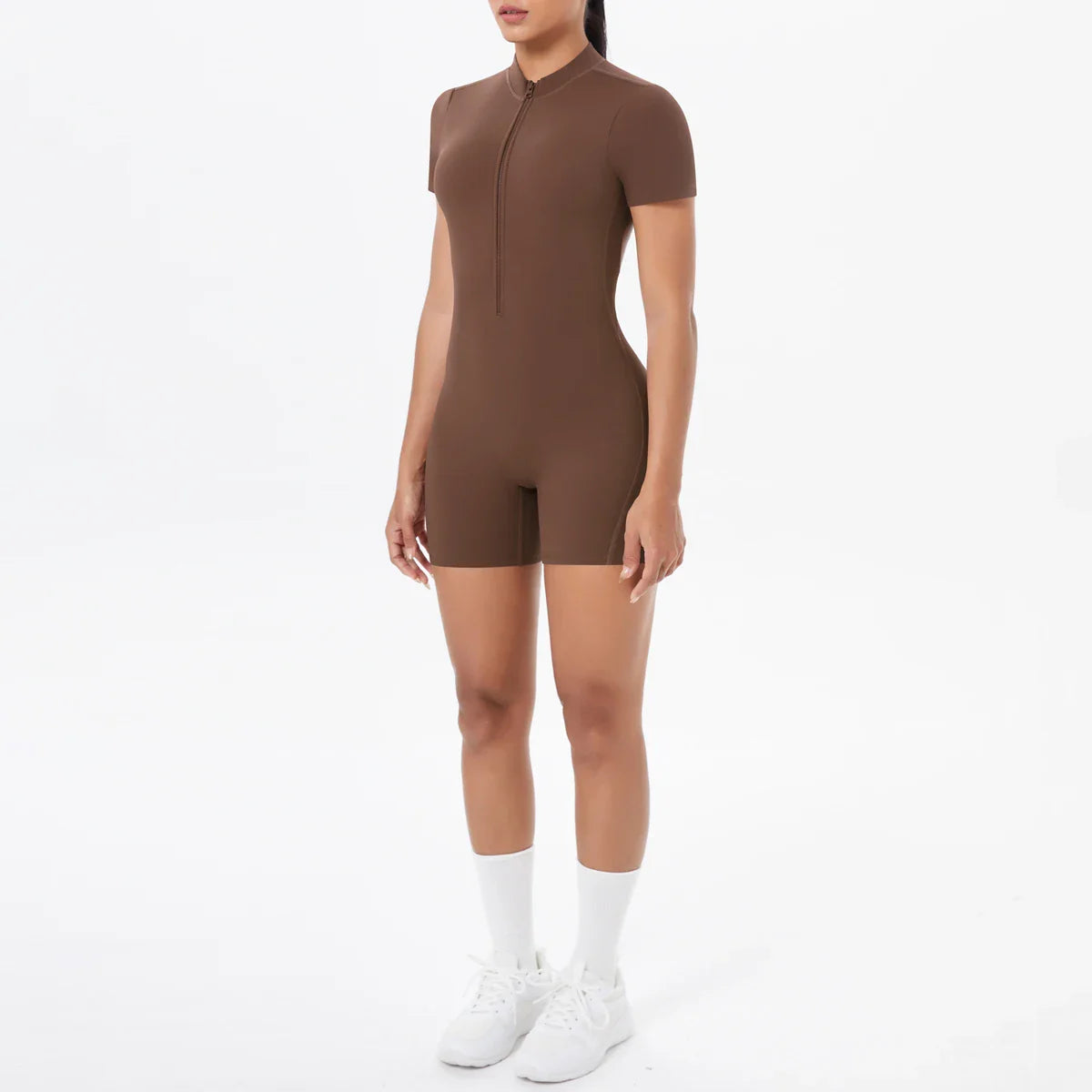 Mono sin espalda FlexiFit con cremallera - Ropa activa para mujer