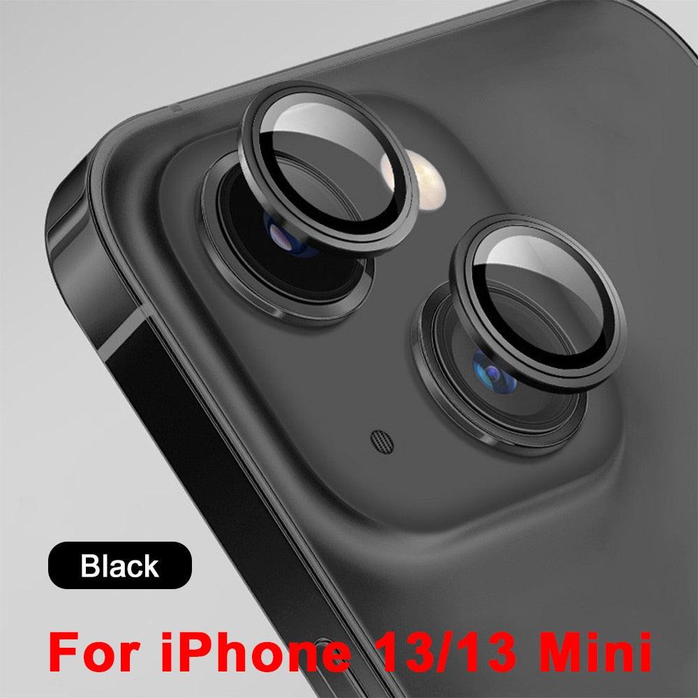 Protecteur d'objectif en verre 3D pour iPhone 13
