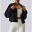 Sudadera con cremallera PolarFleece para mujer - Top corto acogedor