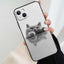 Funda Elegante de Gato British Shorthair Gris para Modelos de iPhone