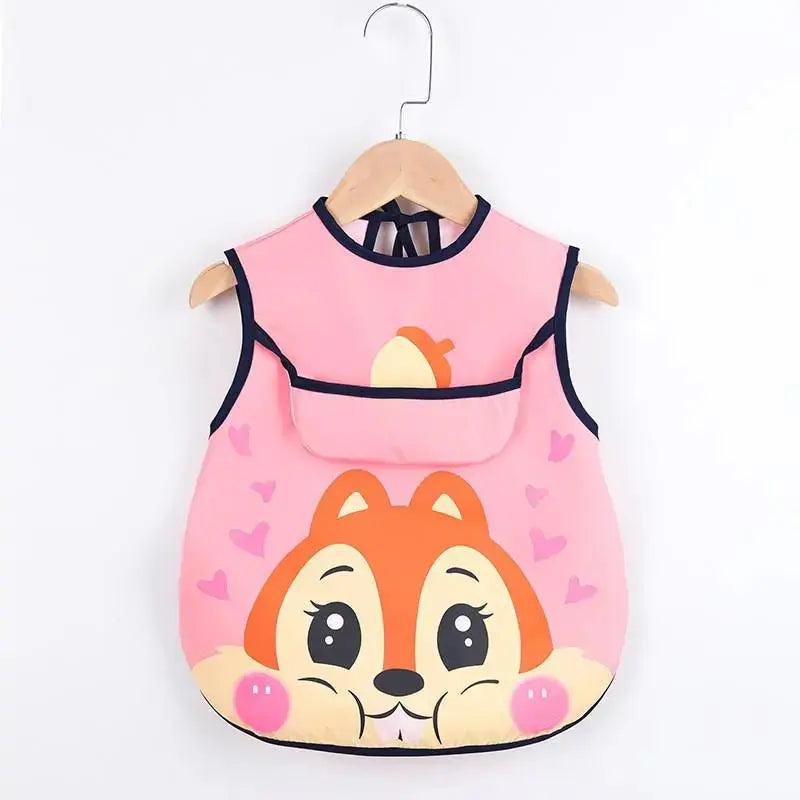 Bavoir imperméable à manches longues premium pour enfants