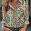 Blouse Imprimée Élégante et Ample pour Femmes
