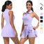 2 PCS Women's Yoga Gym Set: Bra & Skirt