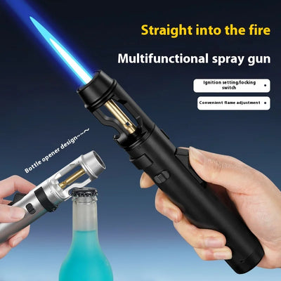BlazeMaster Windproof Metal Torch for BBQ & Outdoor Cooking