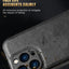 Coque de téléphone en cuir PU de luxe pour modèles d'iPhone