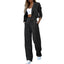 Costume de blazer et pantalon large 2 pièces pour femmes
