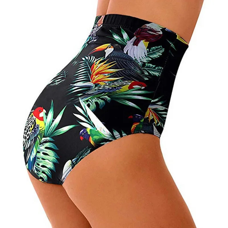 Shorts de bikini taille haute à fleurs - Maillots de bain grande taille
