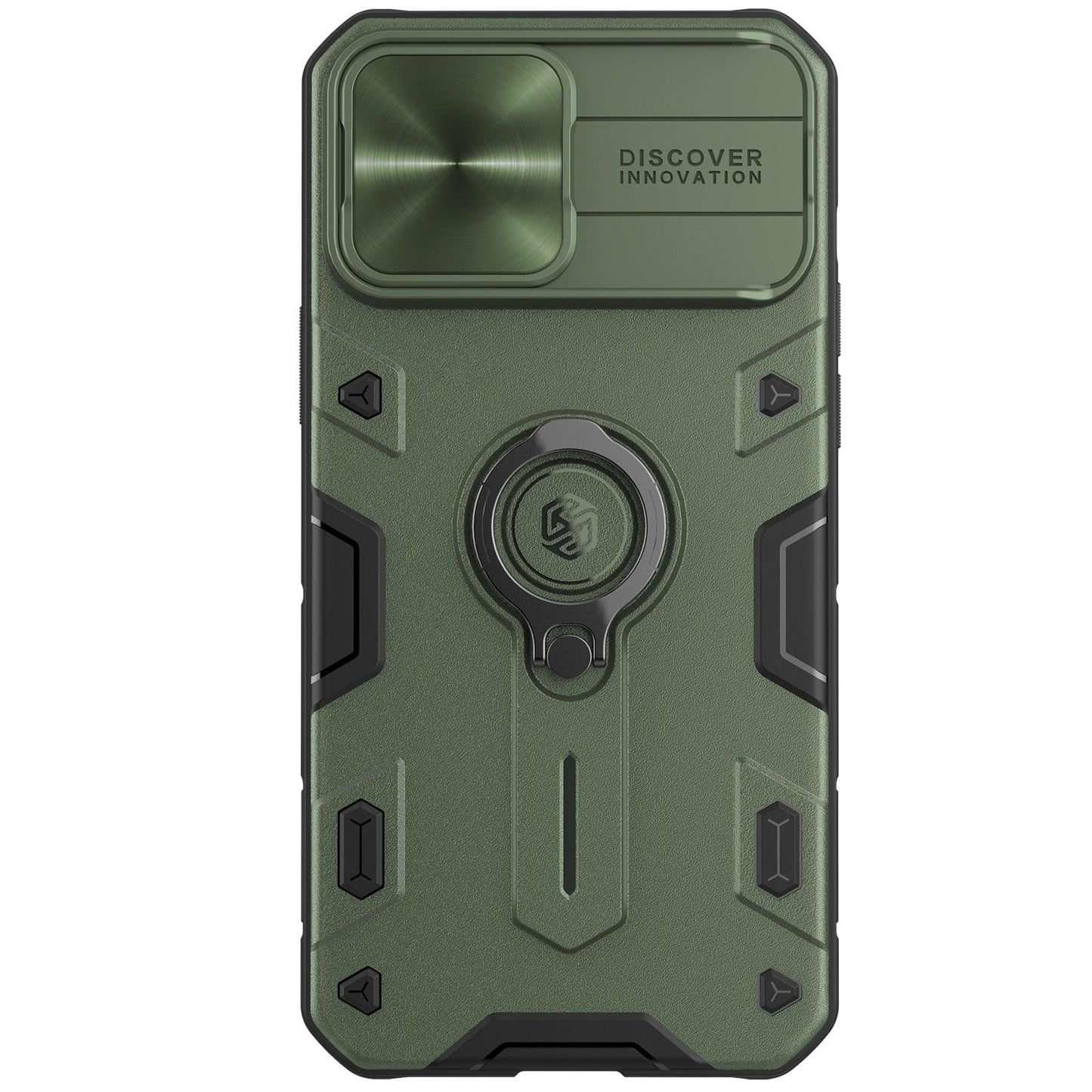 Funda Premium de Alta Resistencia para iPhone 13 con Cubierta Deslizante para Cámara