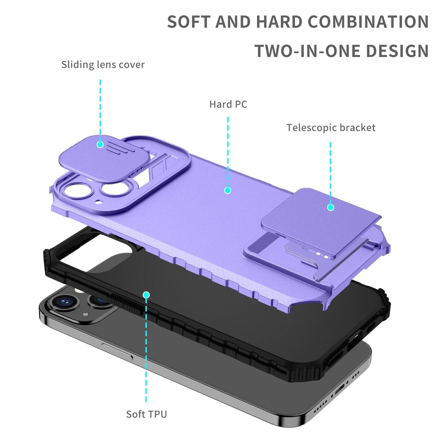 Premium Heavy Duty Shockproof iPhone 13 Pro Case with Camera Protection