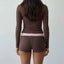 Casual Color-Block 2-Piece Set for Women