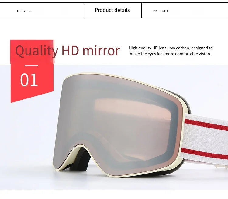 Lunettes de ski et de snowboard premium avec protection UV 400