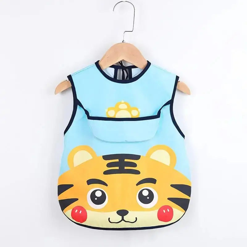 Bavoir imperméable à manches longues premium pour enfants
