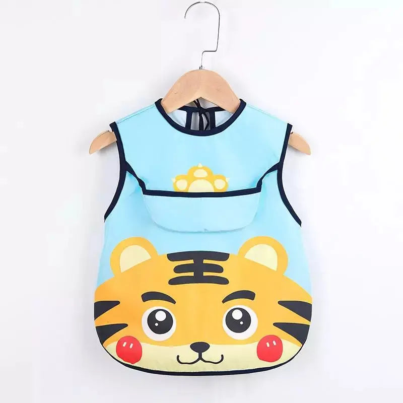 Bavoir imperméable à manches longues premium pour enfants