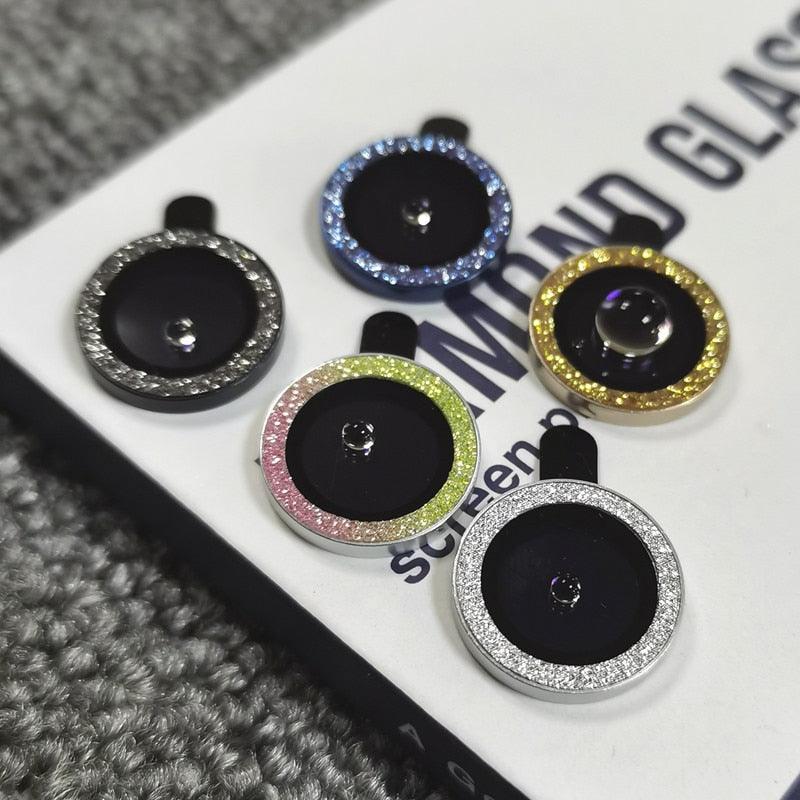 Sparkling Diamond Camera Lens Protector for iPhone 14/13/12/11 Pro Max - Premium Glittering Metal Ring - Korvel