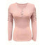 Round Neck Button Slim Fit Long Sleeve T-shirt