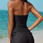 Elegance Black Halter Tankini Set