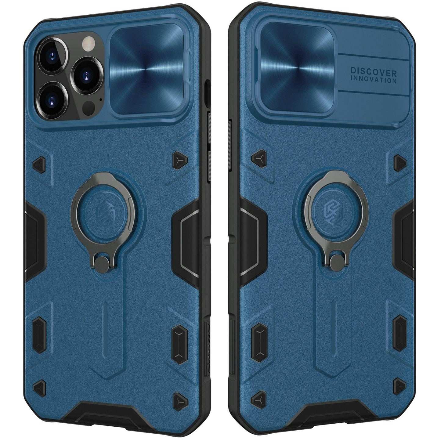 Funda Premium de Alta Resistencia para iPhone 13 con Cubierta Deslizante para Cámara