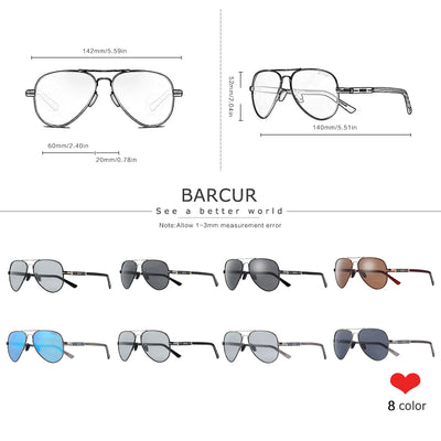 BARCUR Oversize Polarized Sunglasses for Women