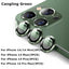 Premium 9H Tempered Glass Camera Lens Protector with Metal Ring for iPhone 14 & 13 Series - Korvel