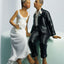 Whimsical Ethnic Couple Cake Topper - Just One Kiss