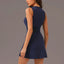 Robe de tennis active à fermeture éclair avec shorts intégrés