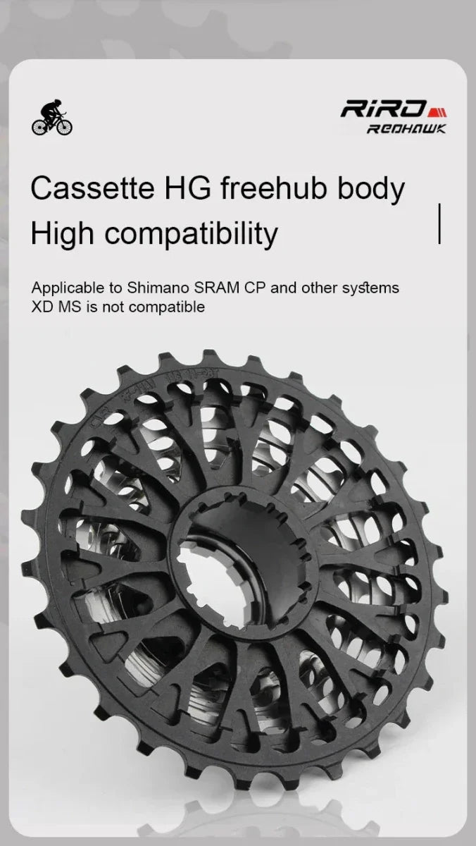 RIRO Ultra-light Hollow Freewheel for Enhanced Cycling Performance