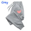 Women’s Cute Heart Printed Sweatpants