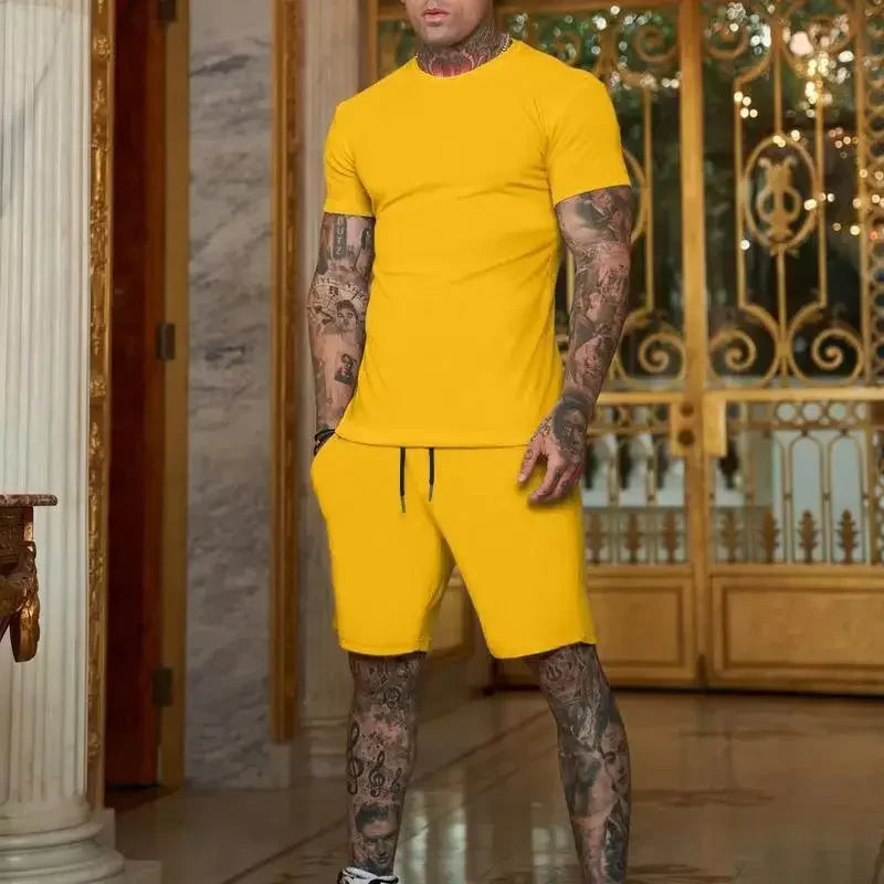Conjunto de Ropa Deportiva Transpirable para Hombre en Verano