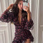 Vestido Mini Floral con Volantes Elegante