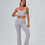 FlareLift Yoga Set: High-Waist Pants & Backless Bra