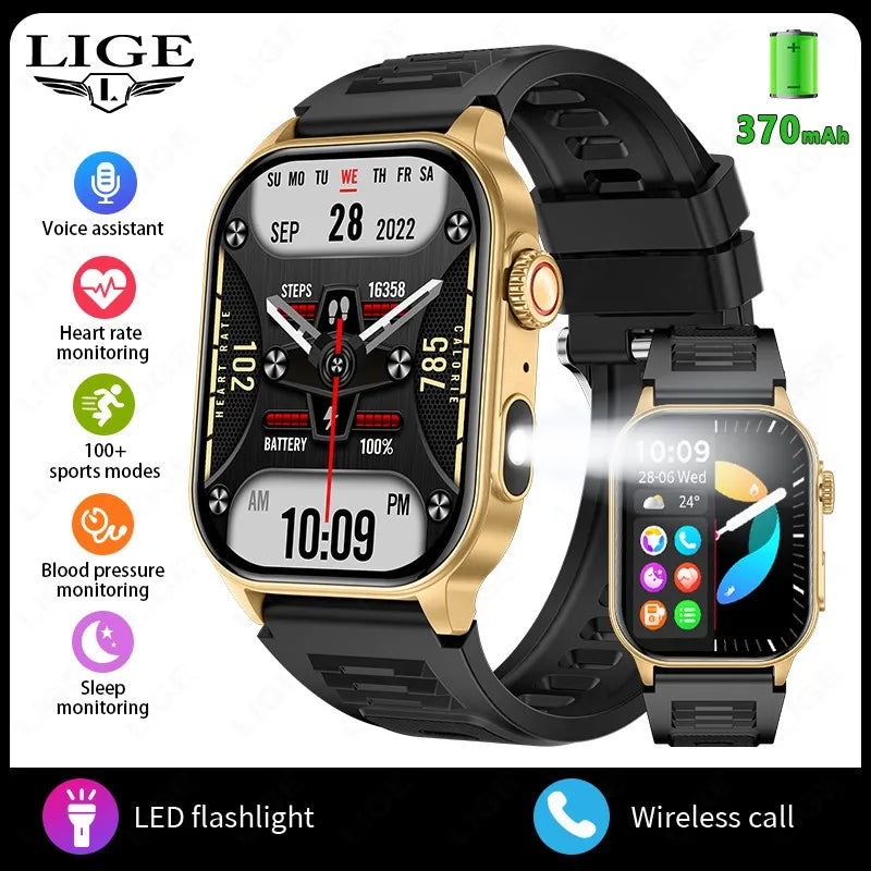 LIGE FlashSmart 2: Premium Smartwatch with HD Display