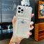 Transparent Card Slot Holder Case for iPhone Models