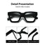 Gafas de lectura retro con patrón de leopardo BARCUR para una visión con estilo
