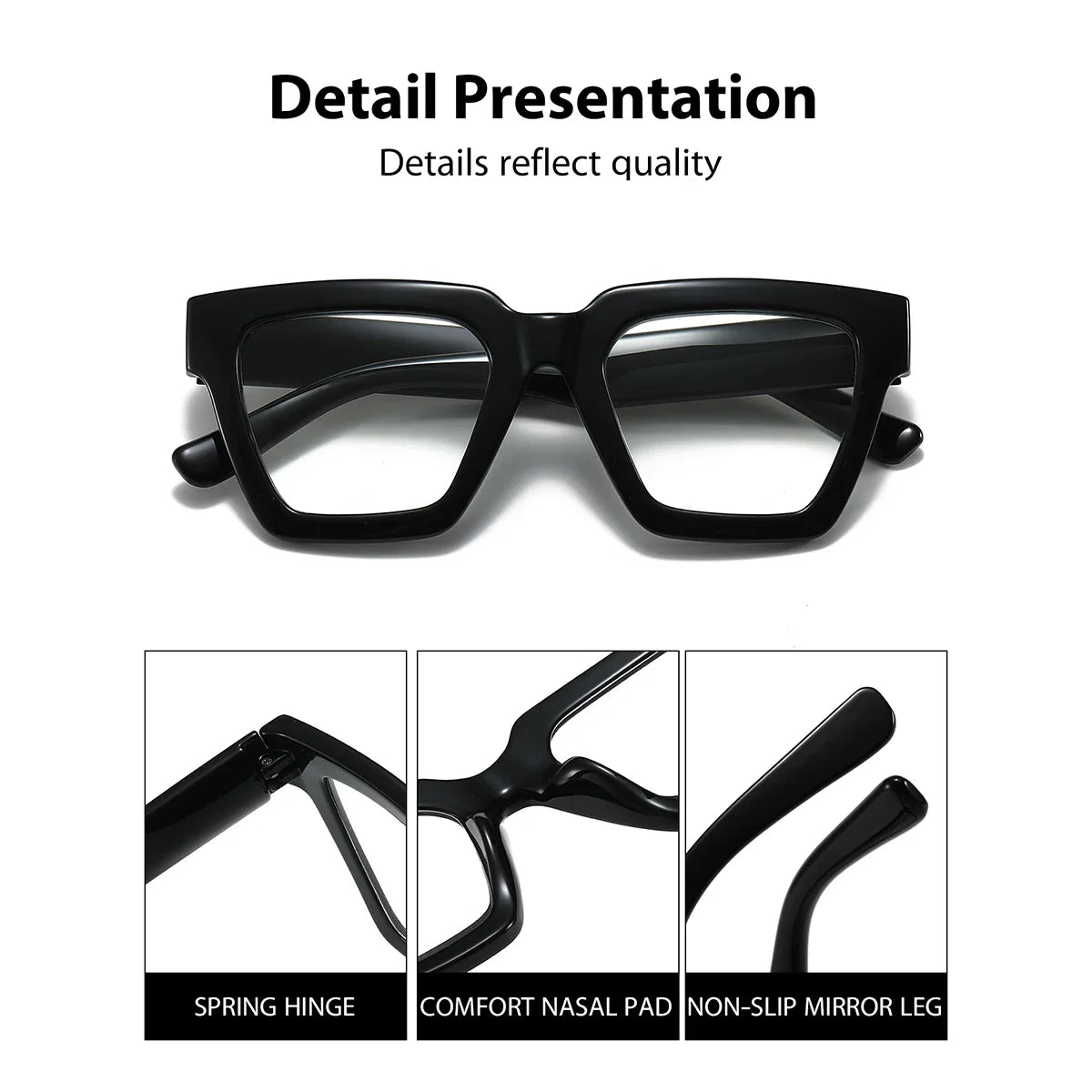 Gafas de lectura retro con patrón de leopardo BARCUR para una visión con estilo