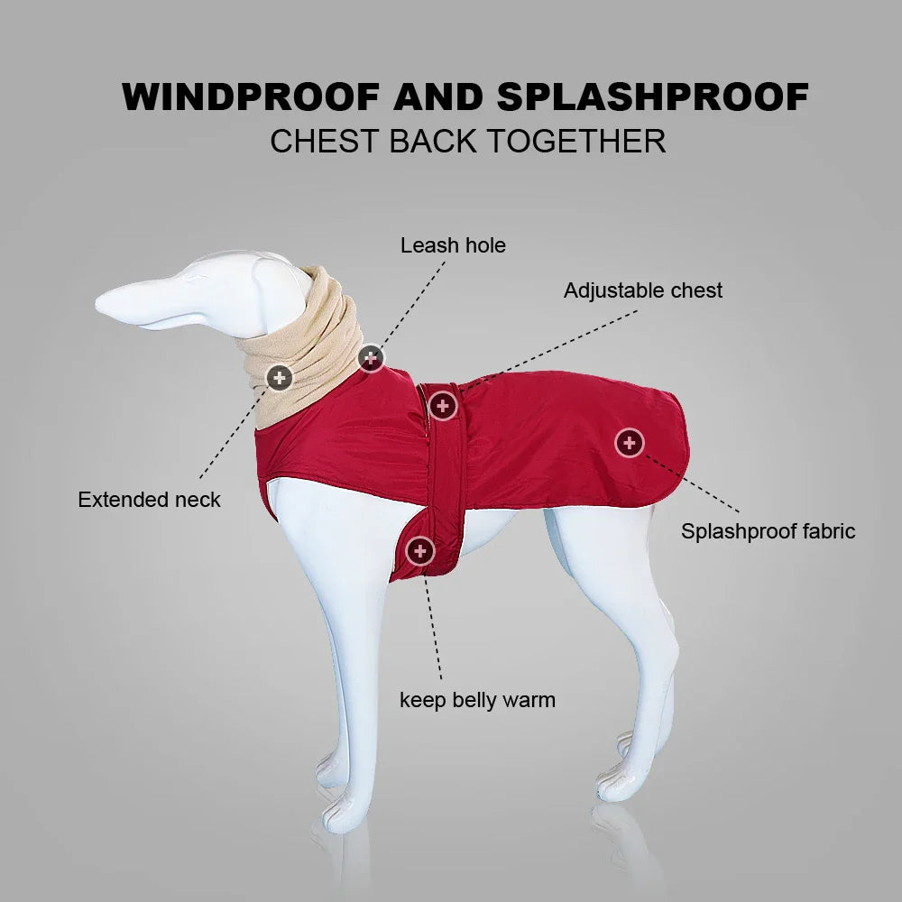 Arctic Paws: Cozy Waterproof Jacket for Large Dogs