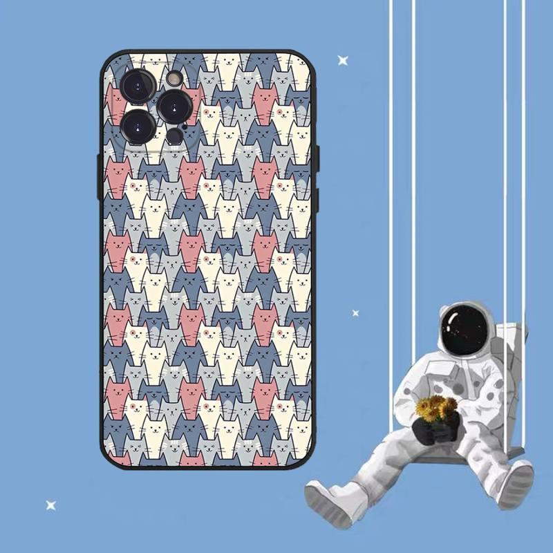 Cat Art Phone Case for iPhone - Clear Protective Cover