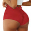 Shorts de sport taille haute avec fronces
