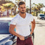 Men's V-Neck Short Sleeve Fitness T-Shirt