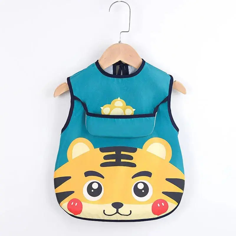 Bavoir imperméable à manches longues premium pour enfants