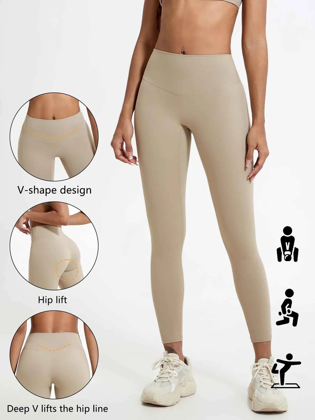 Leggings de Yoga de Cintura Alta Quick-Dry Hearuisavy