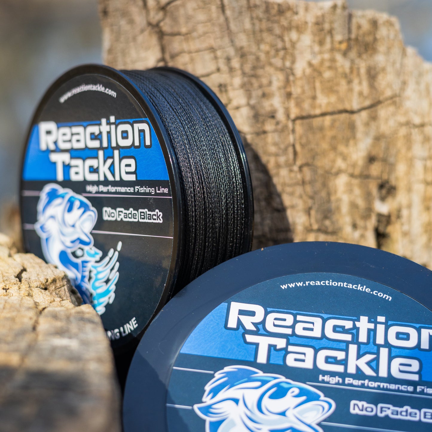 Reaction Tackle Premium Braided Fishing Line - Fade-Resistant Black