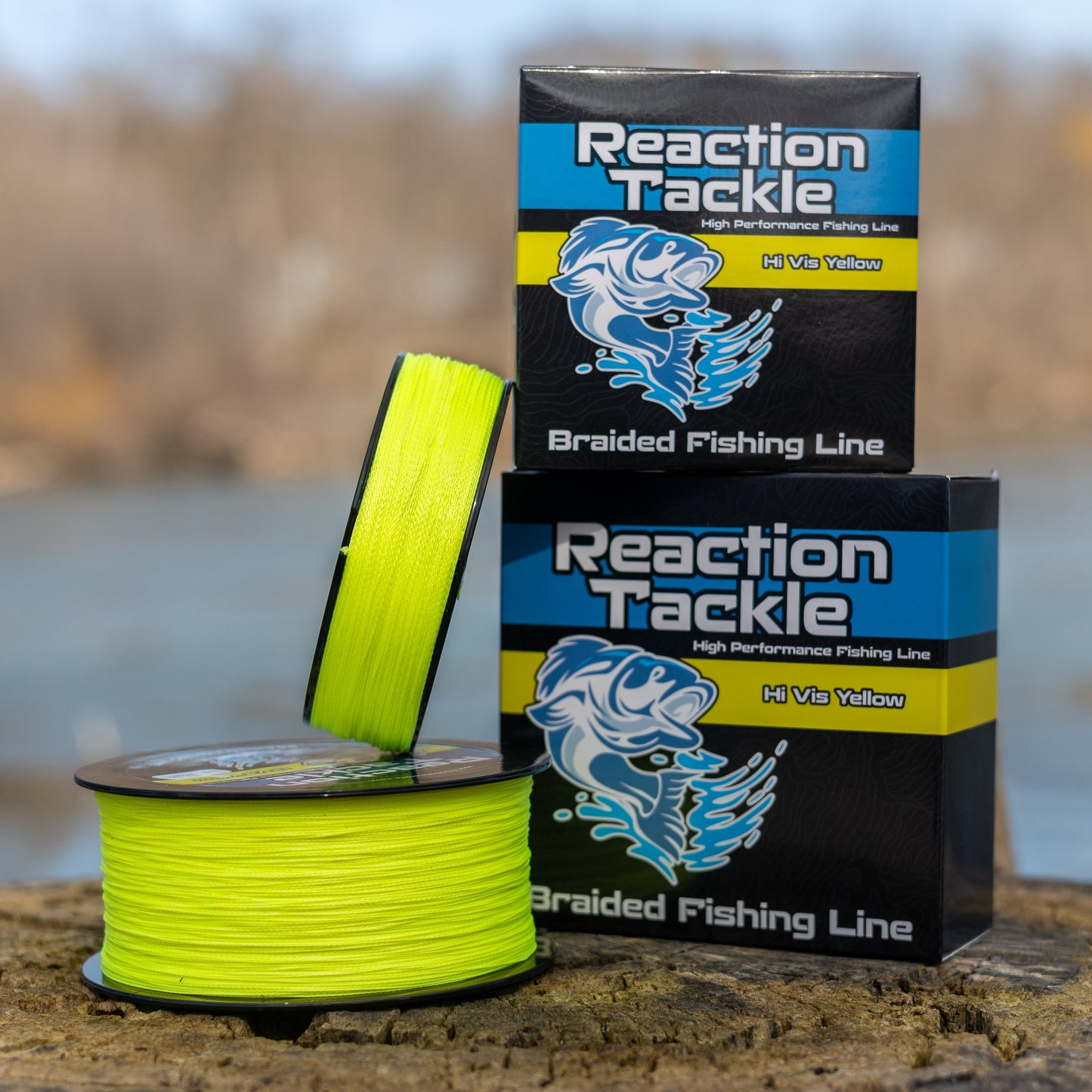 Reaction Tackle High-Visibility Braided Fishing Line
