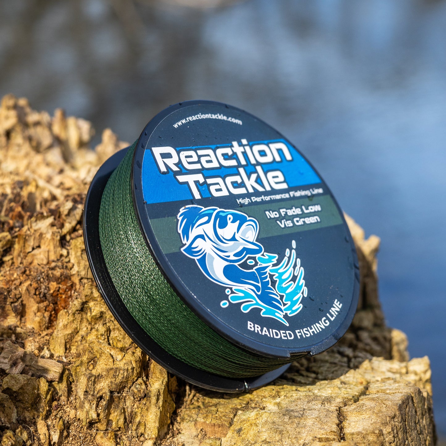 Línea de pesca trenzada verde de baja visibilidad Reaction Tackle: resistencia y sensibilidad inigualables