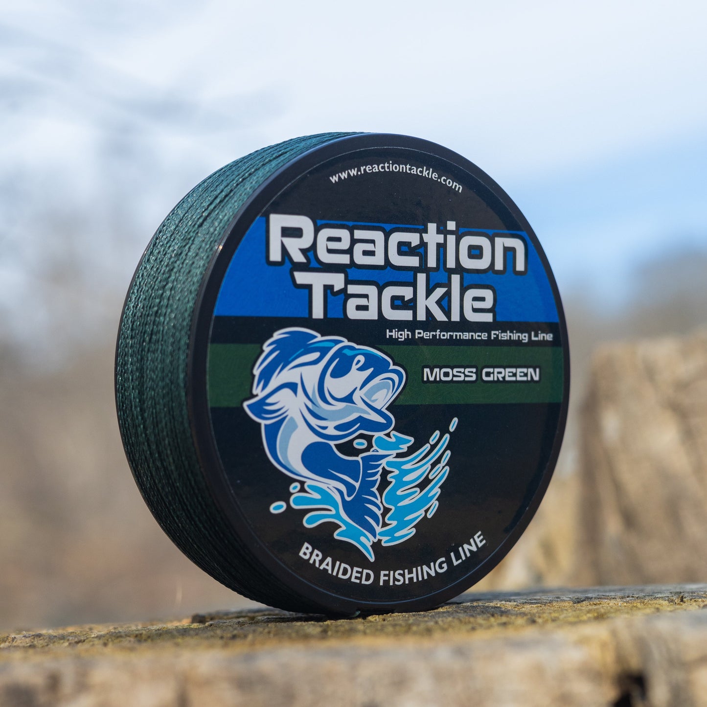 Ligne de pêche tressée Reaction Tackle - Vert mousse